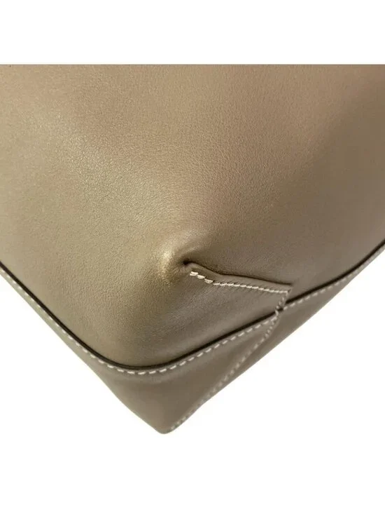 Hermes Tote Double Sens 45 Etoupe Cles Black Reversible Tricolor - Picture 7 of 16